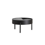 Woud - Arc Sofa-tafel Ø66 Black Ash