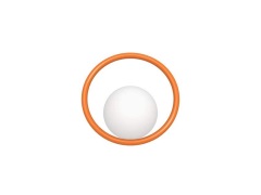 Swedish Ninja - Hula Hoop Wandlamp HW Zesty Orange