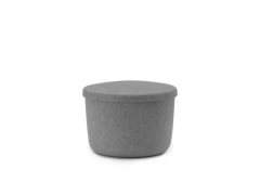 Normann Copenhagen - Hide Storage Poef Small Grey