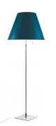 Luceplan - Costanza VloerLamp Alu/Petroleum Blue