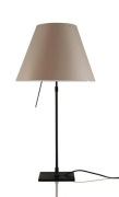 Luceplan - Costanza Tafellamp met Dimmer Zwart/Shaded Stone