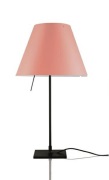 Luceplan - Costanzina Tafellamp Zwart/Edgy Pink