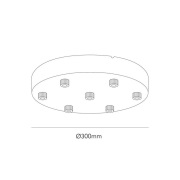 LIGHT-POINT - Ceiling Basis Ø300/7 Hanglampen Black