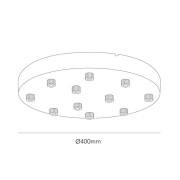 LIGHT-POINT - Ceiling Basis Ø400/11 Hanglampen White