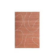 ferm LIVING - Gesso Jute Vloerkleed 140x200 Terracotta/Off-White