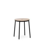 Normann Copenhagen - Circa kruk H45 Black Steel/Oak
