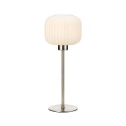 Markslöjd - Sober Taffellamp Small Steel/White
