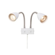 Markslöjd - Ciro 2 Wandlamp White/Steel