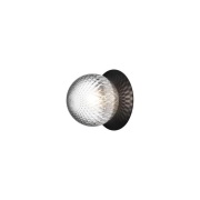 Nuura Aps - Liila 1 Wand-/Plafondlamp IP44 Medium Black/Optic Clear Nu...