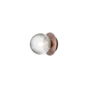 Nuura Aps - Liila 1 Wand-/Plafondlamp IP44 Small Dark Bronze/Optic Cle...