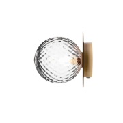Nuura Aps - Liila 1 Wand-/Plafondlamp IP44 Medium Nordic Gold/Optic Cl...