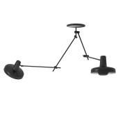 GRUPA - Arigato Plafondlamp Dubbel Zwart