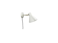Dyberg Larsen - Sleep Wandlamp Shiny White/Antique Brass DybergLarsen