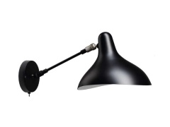 DCW - Mantis BS5 SW Wandlamp met Schakelaar  ZwartSchottlander