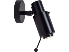 DCW - Biny Spot LED met Stang Zwart/Zwart