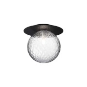 Nuura Aps - Liila 1 wandlamp, IP44, zwart/helder, Ø 20 cm Nuura