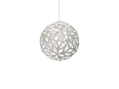 david trubridge - Floral Hanglamp Ø60 Wit 2 Kanten