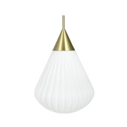 Dyberg Larsen - Ballon Hanglamp Large Opaal/Geel Koper DybergLarsen