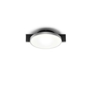 LIGHT-POINT - Inlay Round C1 Plafondlamp Matt Black/Satin Silver