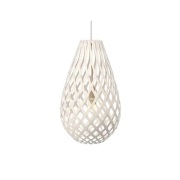 david trubridge - Koura Hanglamp H50 Wit 2 Kanten