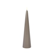 Uyuni Lighting - Kegel Kaars LED 6,8x30 cm Sandstone/Smooth