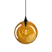 DESIGN BY US - Ballroom XL Hanglamp Amber met Zwart Zuilen