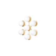 Nuura Aps - Liila Star Wand-/Plafondlamp Nordic Gold/Opal White Clear ...