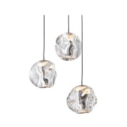 LOOM DESIGN - Ice Ball 3 Hanglamp Matt Black/Chrome