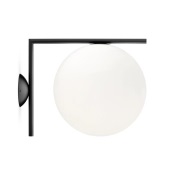 FLOS - Ic C/W2 Plafondlamp/Wandlamp Matte Zwart