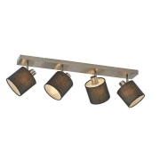 Lindby - Darima 4 Plafondlamp Grey