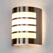 Lindby - Noyan Buiten Wandlamp Stainless Steel