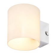 Lindby - Gerrit Wandlamp Opal/Chrome