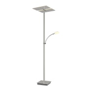 Lucande - Parthena LED vloerlamp nikkel