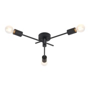 Lindby - Cerros 3 Plafondlamp Black