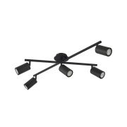 Lindby - Joffrey 5 plafondlamp Black