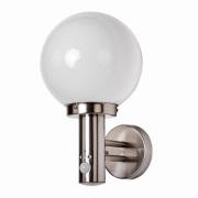 Lindby - Nada Buiten Wandlamp w/Sensor Stainless Steel