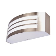 Lindby - Raja Striped Buiten Wandlamp Stainless Steel