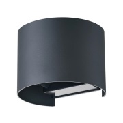 Lindby - Dara Round LED Smart Buiten Wandlamp Grijs