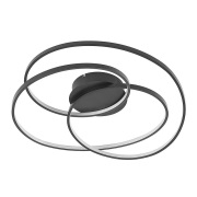 Lindby - Kateryna LED Plafondlamp Ø60 Black