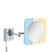 Paulmann - Jora LED-cosmeticaspiegel, IP44, schakelaar, zilver
