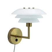 Dyberg Larsen - DL20 Wandlamp Opal/Brass