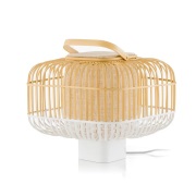 Forestier - Bamboo Square Taffellamp S White
