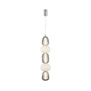 LOOM DESIGN - Pearl 5 Hanglamp Grey/Opal/Chrome