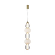 LOOM DESIGN - Pearl 5 Hanglamp Amber/Gold