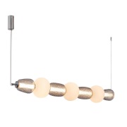 LOOM DESIGN - Pearl 7 Hanglamp Grey/Opal/Chrome