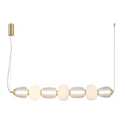 LOOM DESIGN - Pearl 7 Hanglamp Amber/Gold