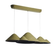 LOOM DESIGN - Panorama hanglamp Large Green/Black