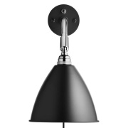 GUBI - Bestlite Bl7 Wandlamp Ø16 Chroom Zwart