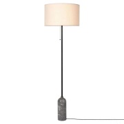 GUBI - Gravity VloerLamp Grijs Marmer/Canvas
