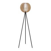Envostar - Clay staande vloerlamp zwart/hout